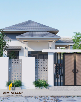 Xây biệt thự mái nhật đẹp tại phước tân đồng nai