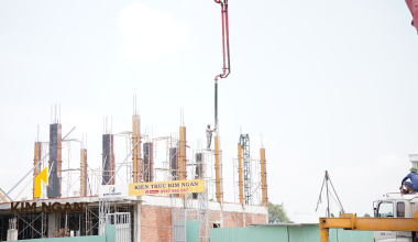 đổ sàn nhà tầng 1 tại khu dân cư an hưng phát phường phước tân