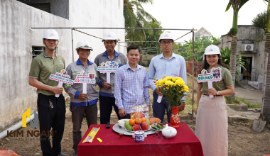 Kim ngân làm lẽ tiếp tục khởi công nhà mới tại biên hoà